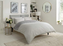 Load image into Gallery viewer, Chambray Reversible Duvet Cover Set