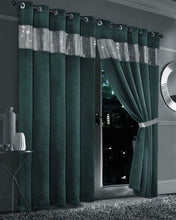 Load image into Gallery viewer, Diamante Blackout Luxury Curtains