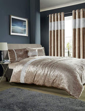 Load image into Gallery viewer, Diamante Crushed Velvet Duvet Set