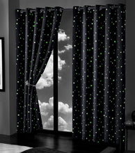 Load image into Gallery viewer, Glow In The Dark Blackout Curtains