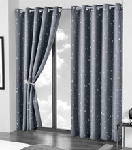 Load image into Gallery viewer, Glow In The Dark Blackout Curtains