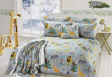 Load image into Gallery viewer, Jungle Safari Animal Kingdom Teddy Duvet Set