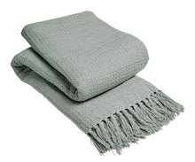 Load image into Gallery viewer, Lisbon Pure Cotton Honeycomb Throw