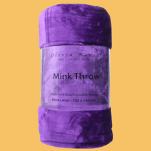 Load image into Gallery viewer, Mink Faux Fur Throw