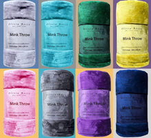 Load image into Gallery viewer, Mink Faux Fur Throw