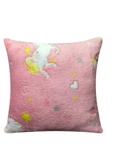 Load image into Gallery viewer, Rainbow Unicorn Glow In The Dark Teddy Duvet Set