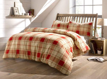 Load image into Gallery viewer, Tartan Duvet Set