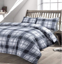 Load image into Gallery viewer, Tartan Duvet Set