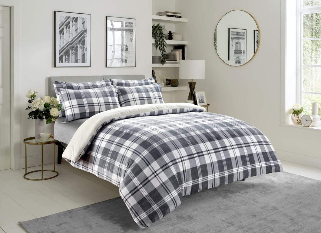 Check Teddy Duvet Set