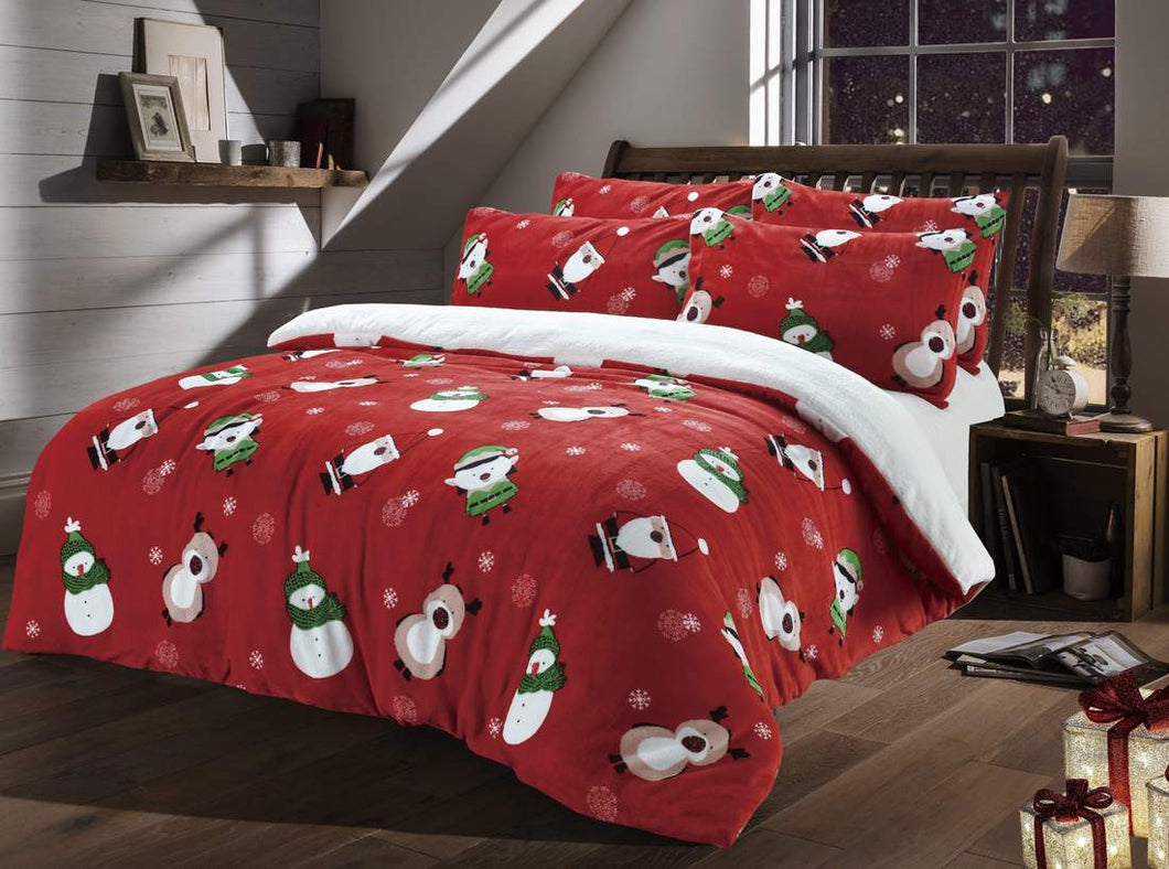 Christmas Friends Teddy Duvet Set