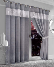 Load image into Gallery viewer, Diamante Blackout Luxury Curtains

