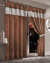 Load image into Gallery viewer, Diamante Blackout Luxury Curtains
