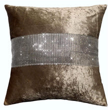 Load image into Gallery viewer, Diamante Crushed Velvet Luxury Curtains
