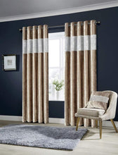 Load image into Gallery viewer, Diamante Crushed Velvet Luxury Curtains
