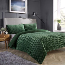 Load image into Gallery viewer, Geometric Reversible Teddy Duvet Set
