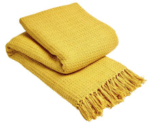 Load image into Gallery viewer, Lisbon Pure Cotton Honeycomb Throw
