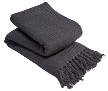 Load image into Gallery viewer, Lisbon Pure Cotton Honeycomb Throw
