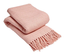 Load image into Gallery viewer, Lisbon Pure Cotton Honeycomb Throw
