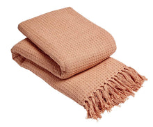 Load image into Gallery viewer, Lisbon Pure Cotton Honeycomb Throw
