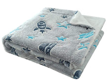 Load image into Gallery viewer, Outer Space Glow In The Dark Teddy Duvet Set
