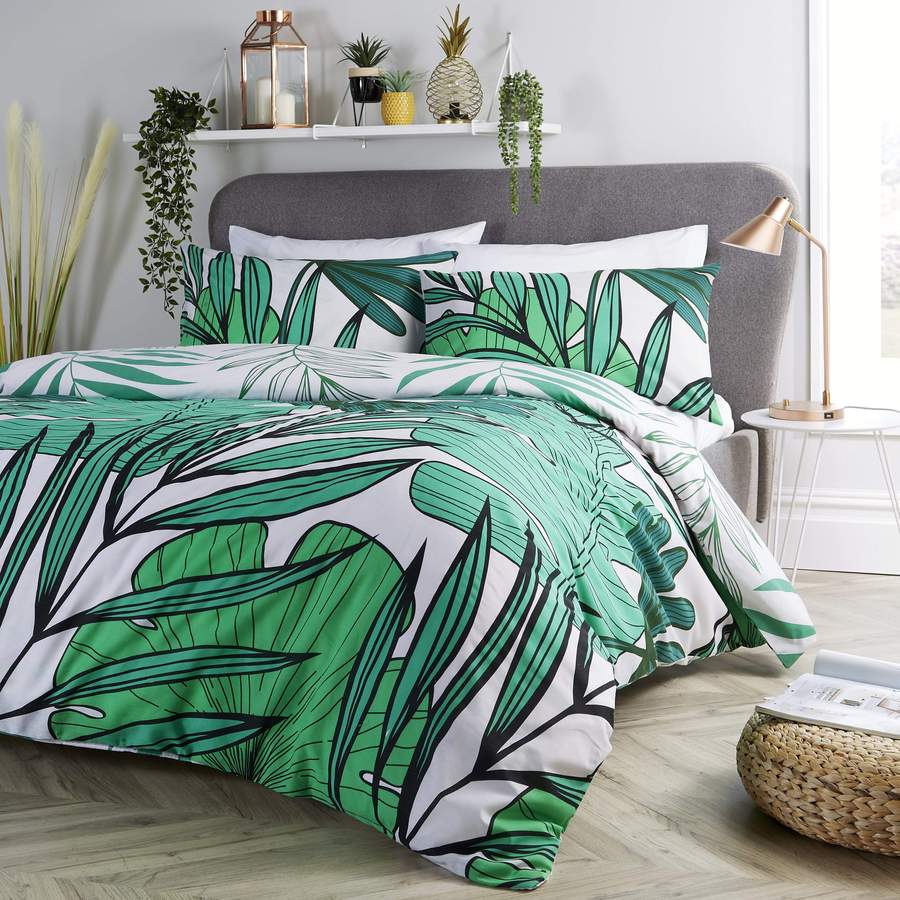 Tropical Leaf Duvet Set