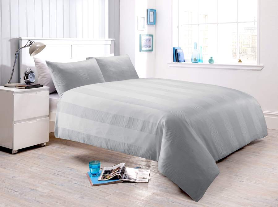 Waffle Stripe Duvet Set